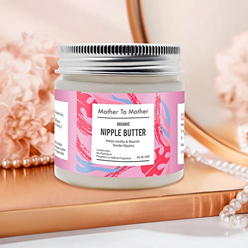 Organic Nipple Butter Breastfeeding Cream by Mother To Mother | Lanolin-Free, Safe for Nursing & Dry Skin, Non-GMO Project Verified, 2 FL oz, White, 2 Ounce - Image 6