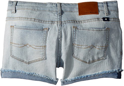 Image of Lucky Brand Girls' Cuffed Jean Shorts, Stretch Denim with 5 Pockets, Mid to High Rise Waist