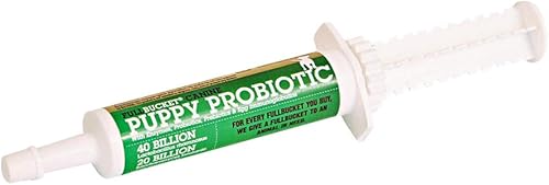 Pasta probiótica para cachorros con 60 mil millones de UFC probióticos, enzimas, prebióticos e inmunoglobulinas de huevo para atención de urgencia,