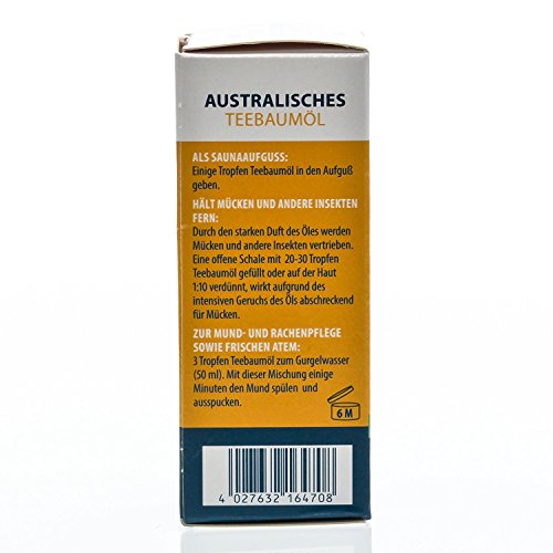 100 Prozent Reines Australisches Teebaumöl 60 ml (2x 30 ml) zur Haut-Pflege Reinigung, gegen Pickel, Schuppen und Mitesser – Bild 4