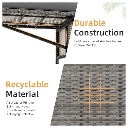 Shintenchi 3-Piece Outdoor Patio Furniture Set