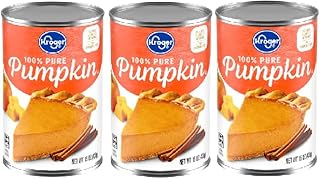 100% Pure Canned Pumpkin (3 cans, 15 oz. each can)