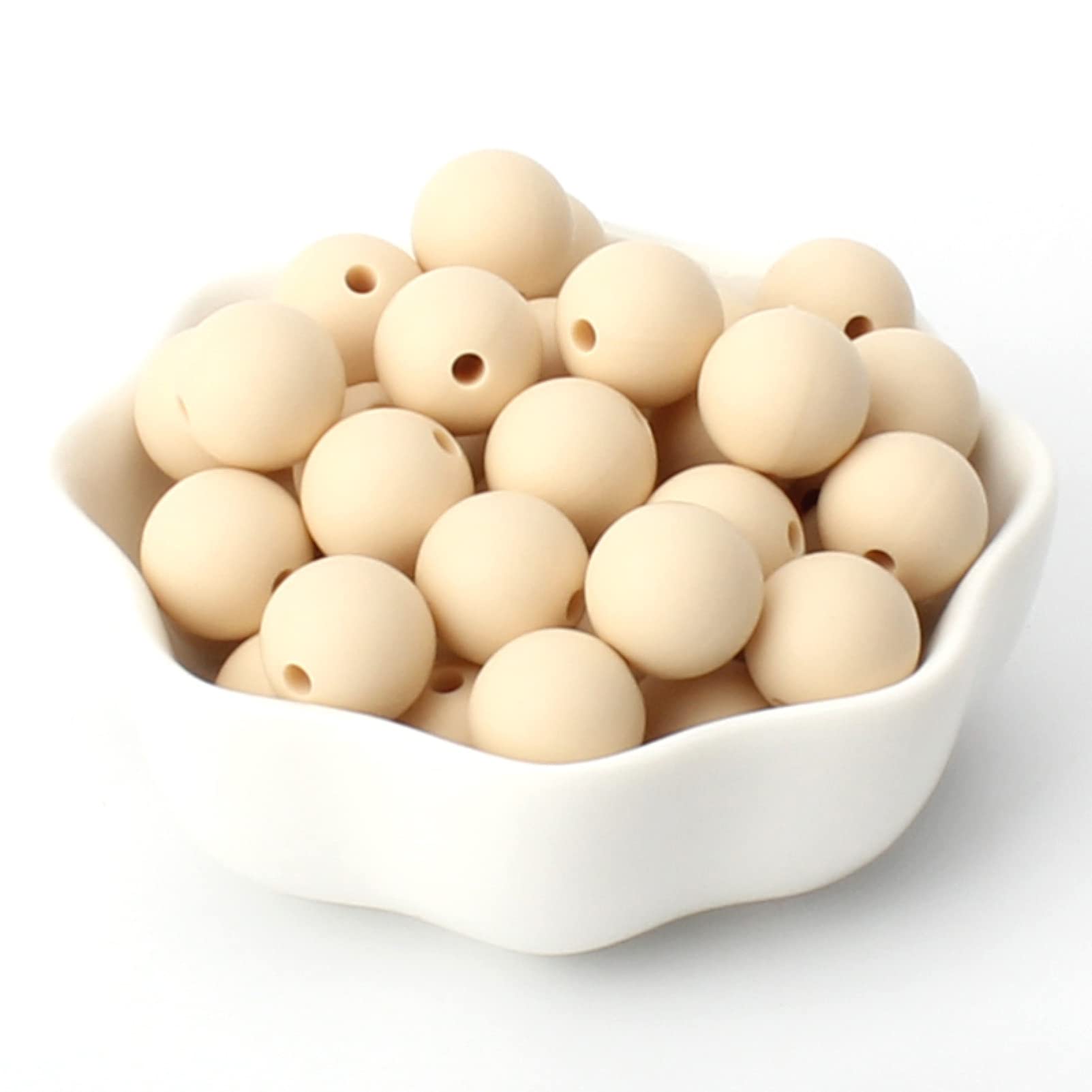 100pcs 12 mm silikonowe koraliki DIY Naszyjnik kluczy okrągły koraliki dystansowe do smyczy biżuterii Making Akcesoria (kolor: róż: różowy, rozmiar: 12 mm)