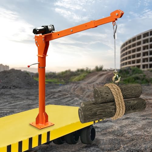 Grúa plegable montada en camión con cabrestante eléctrico 12V 3500 lb miniatura 3