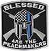 Blessed Are The Peacemakers Thin Blue Line Patch For Law Enforcement - 3.5x3.75 inch