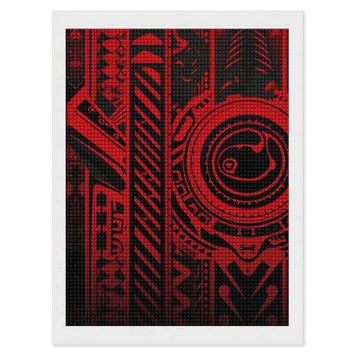 Artisanat peinture gemme noir rouge à offrir aux amateurs de DIY