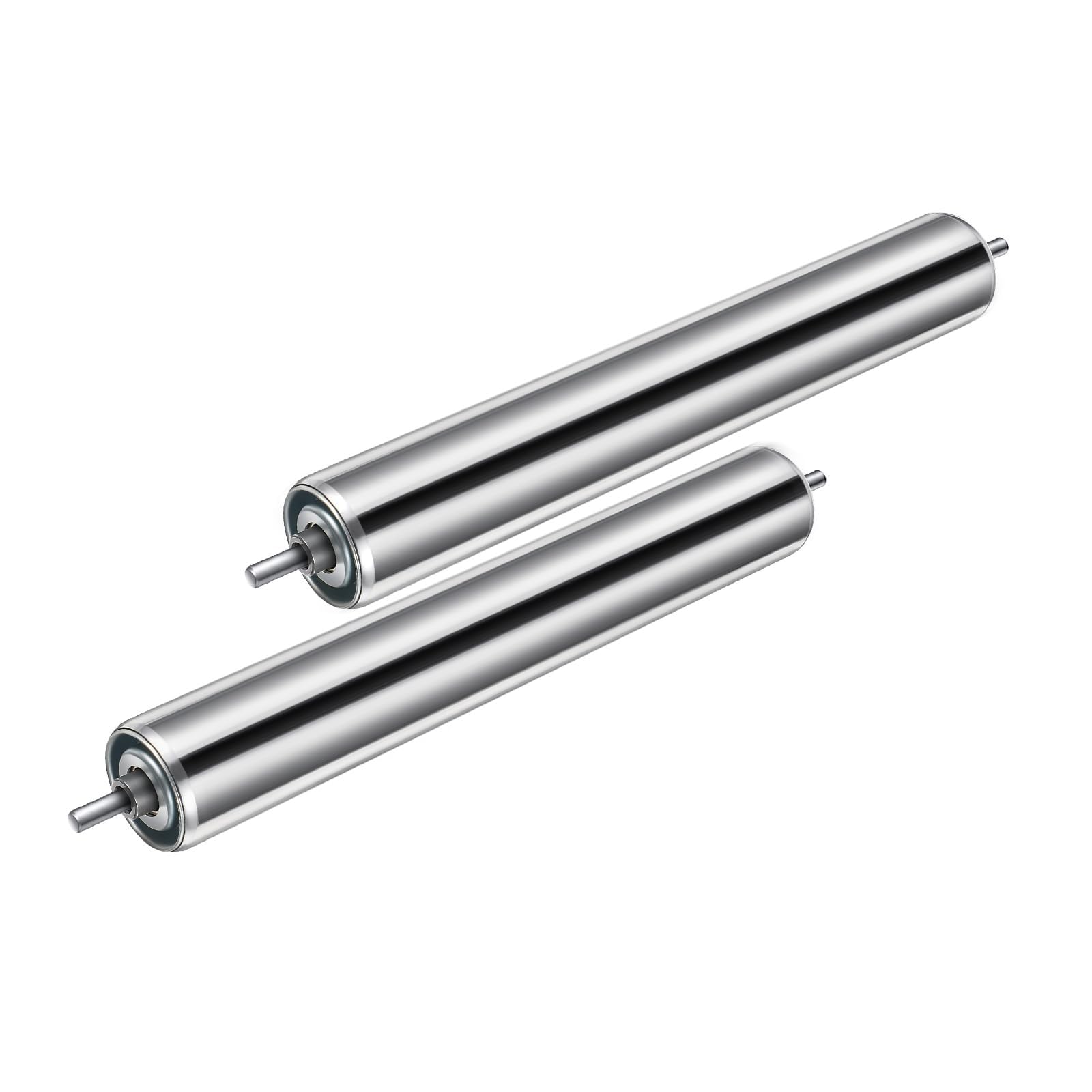 Rouleau de convoyeur inox Ø5cm long 39cm lot de 2 pour la manutention