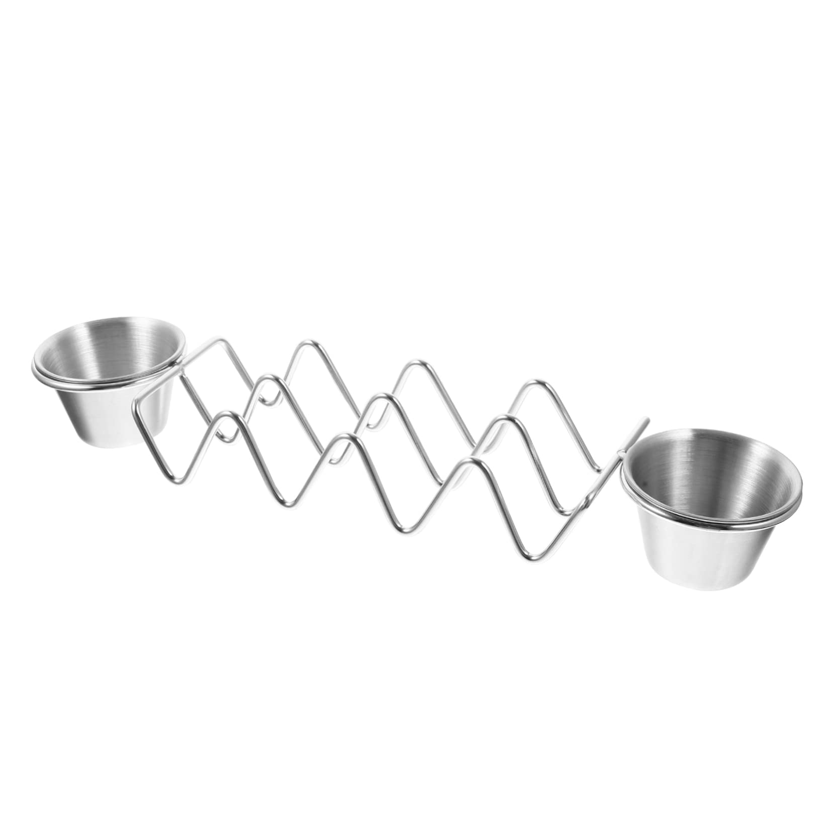 GRIRIW Stainless Steel Mexico Style Taco Bar Supplies Burrito Holder Baked Pancake Stand