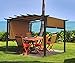 SUNA OUTDOOR Pergola 12 x 9 Ft Patio Gazebo, Outdoor Patio Sun Shelter Canopy Steel Frame Pergola Retractable Canopy Shade for Backyard, Beige