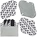 Wegreeco Bamboo Reusable Sanitary Pads (Stylish Pattern) - Cloth Sanitary Pads | Light Incontinence Pads | Reusable Menstrual Pads - 6 Pack Pads, 1 Cloth Mini Wet Bag Bonus (Small, Luxury)