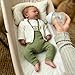 Anano 18 Inch Full Silicone Realistic Reborn Baby Doll Boy - Lifelike Posable Newborn Baby Doll with Accessories, Real Life Full Body Silicone Babys Dolls for Kids Role Playing & Xmas Gift