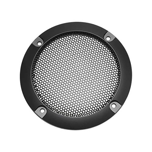 Uxcell Speaker Grill Cover 3 Inch 95Mm Mesh Decorative Circle Subwoofer Guard Protector Black #TOP19