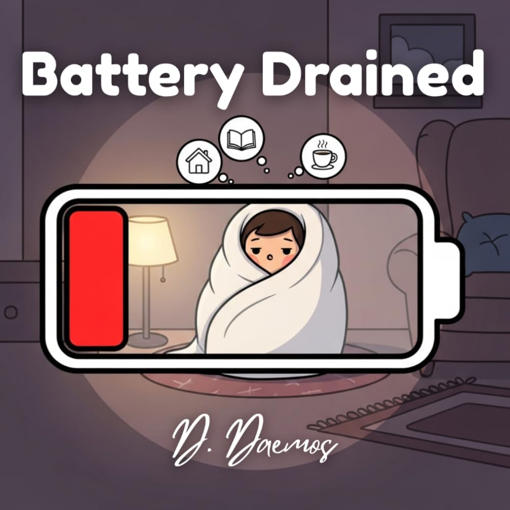 Battery Drained: A Low-Energy Humor Coloring Book for Introverts & Social Minimalists