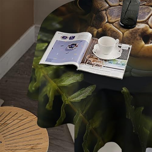 Nappe ronde imperméable 152 cm anti-huile lavable motif serpent - 8
