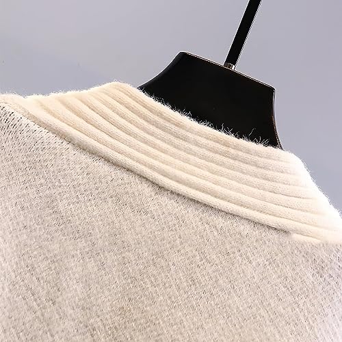 Lazutom Womens Fall Cute Embroidery Cartoon Duck Cable Knit Cardigans Sweater Button Down Slouchy Wool Blend Coat2