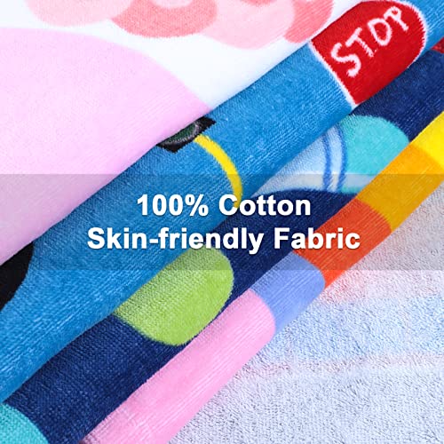 FLYISH DIRECT Kids Towels with Hood, Absorbent Thick Kids Bath Towel with Hood, 100% Cotton Beach towel kids - Image 2