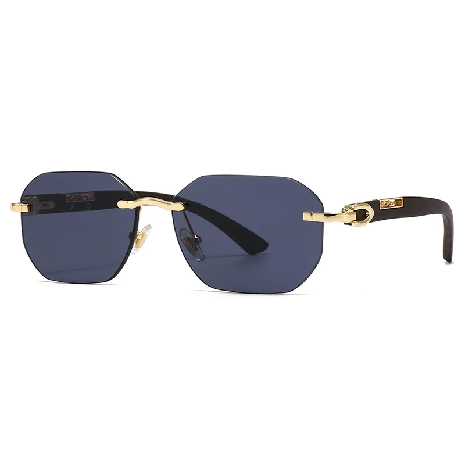 Photographie de rue : lunettes de soleil modernes avec charme et lunettes de soleil étroites avec diamants