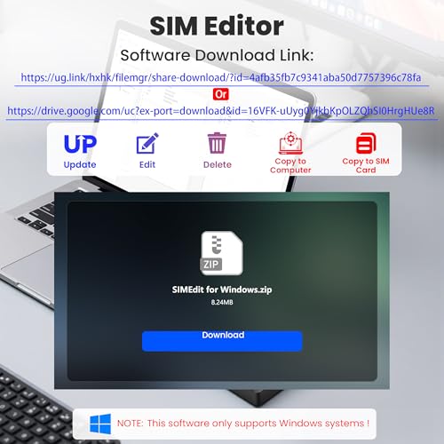 Image of USB SIM Card Reader - Sim Card Adapter Kit with Eject Pin - Micro /Nano /Standard Sim Card Readers - USB to Sim Card Adapter Edit and Read Messages /Contacts - SIM Adapters for Laptops Computer Windows