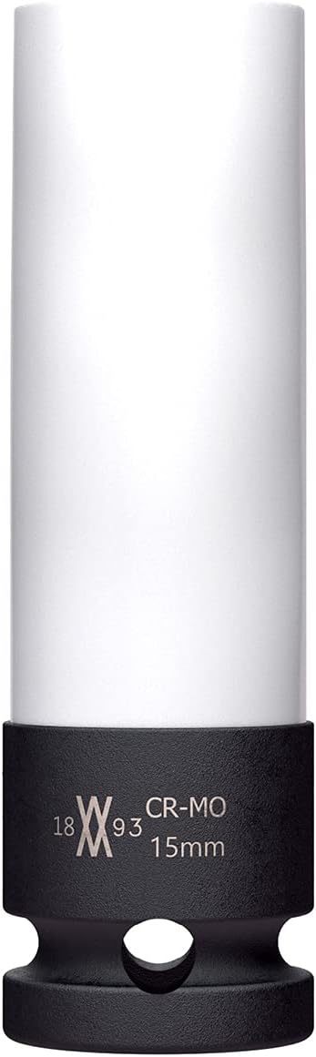 Impact Socket 15mm for Aluminium Wheels for Impact Wrenches from WIESEMANN 1893 I Power Socket Set I Sockets I Impact Socket I 0,5 inch I 80324