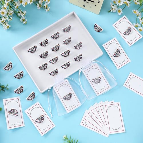 Image of 30 Sets Positive Pants Funny Pins Bulk, Graduation Gifts Funny inchPut on Big Pants inch Brooch Badge Set with Motivational Cards & Organza Bags for Girls Women Kids