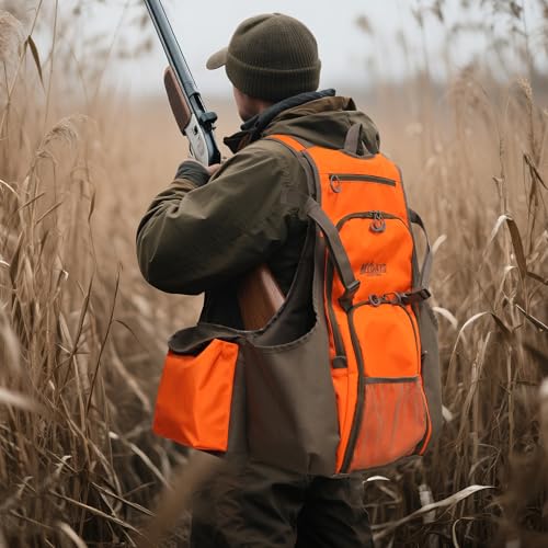 image for MYDAYS Upland Bird Vest Backpack, Hunting Tactical Vest with Game Pouc