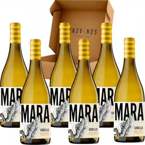 Mara Martin Vino Blanco Godello - DO Monterrei - Martin Codax - Caja de Carton Reforzada - (6 x Botellas 75 cl, Mara Martin Godello) - Envio 24 h - Mejor Seleccion ENOVINOS THE WINE BRAND