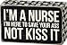 Primitives by Kathy Nurse Cap Trimmed Box Sign, 5" x 3"