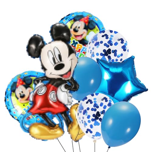 Decorações de aniversário de Mickey, balões de festa de anos, Mickey Globos, Mickey Party Globos, Mickey Themed Party Decorations, para festas de aniversário de crianças