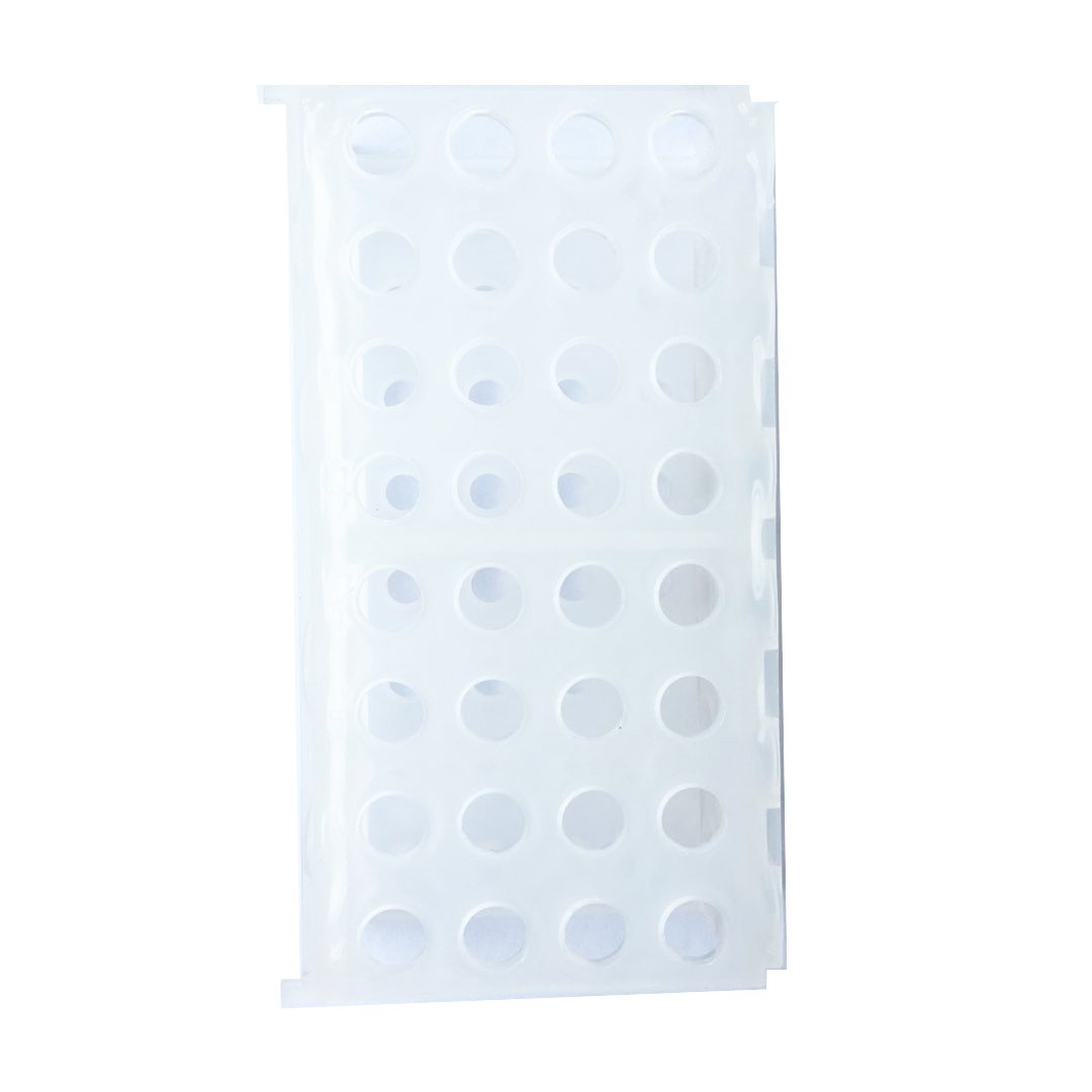 Portaprovette multi-funzionale Provetta Holder Plastica provette multifunzione 4 WAY provette di plastica (bianco)