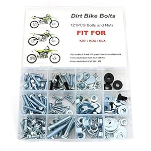 Xitomer 121 Pcs Plastics Engine Body Frame Exhaust Bolts Kit Fit For Kdx 80 175 200 220 225 250 Klx Klr 110 Kx250F Kx450F Kxf250 Kxf450 Klx450R, Atv Plastic Bodywork Bolts Kit 1 516lj1smryl. sl500 . ss300
