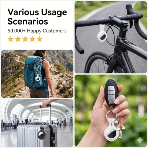 Image of Tracker Tags-4 Pack MFi Certified for Apple Find My iOS Only Air Key Finder