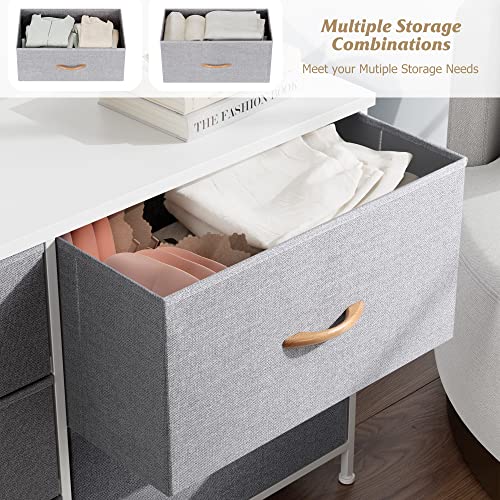 image for Nicehill Dresser for Bedroom with 5 Drawers, Storage Drawer Organizer,