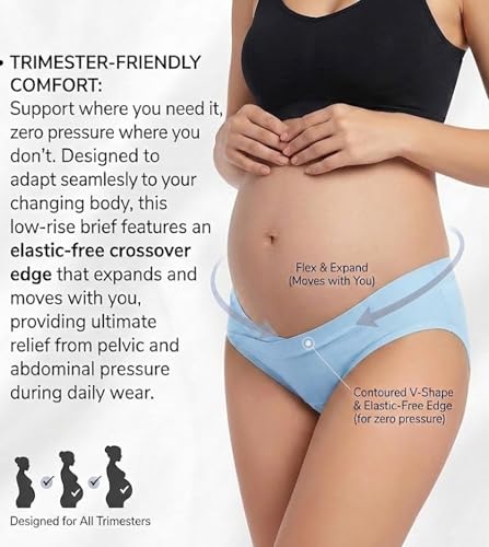 Image of Maternity Panties | 2 Pack Maternity Underwear Under The Bump