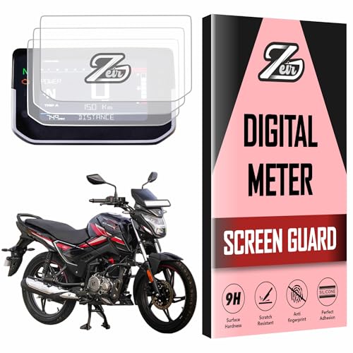 Image of ZEIR [3 PACK Screen Protector Compatible with HERO GLAMOUR X NEW 2025 Digital Meter Scratch Guard For GlamourX | Water Resistant | 9H Bike Instrument Cluster Accessory 2025 [Not Tempered Glass]