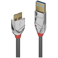 Lindy Cavo USB 3.0 Tipo A a Micro-B Cromo Line, 0.5m