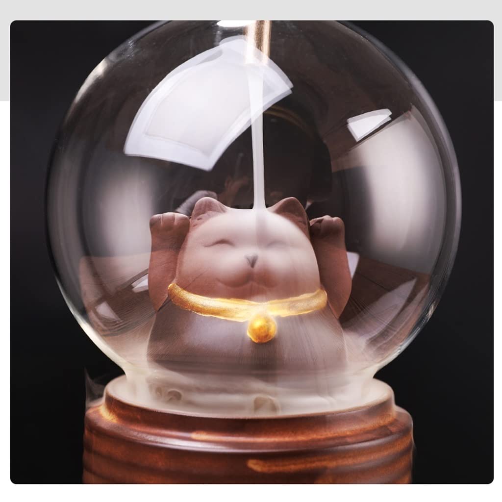 Brûleur d'encens à reflux Cochon en céramique et diffuseur d'arôme pour la maison