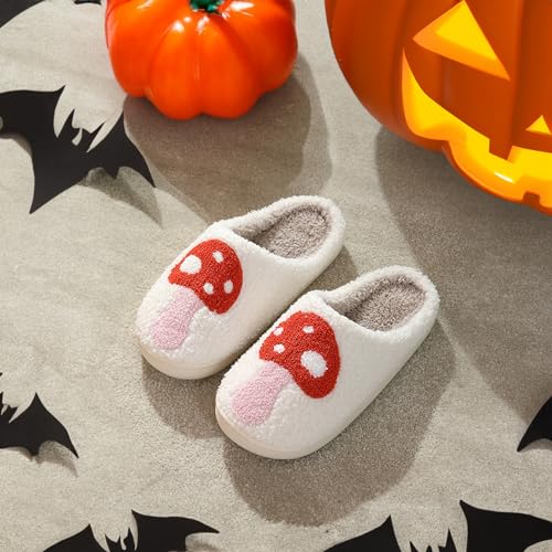 Image of Halloween Christmas Slippers Holiday Slipper House Shoes Home Slipper for Women Fuzzy Outdoor Indoor Bedroom Slippers