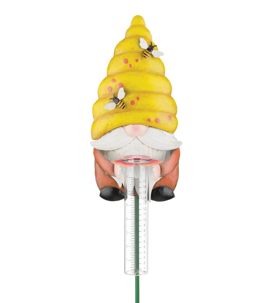 Regal Art & Gift Gnome Rain Gauge Bee, Home and Outdoor Décor