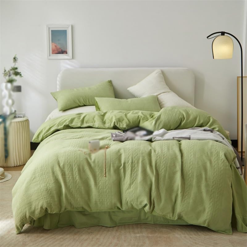 Cama doble con juego de cuatro piezas lavable estilo sábana de 1.8m 3
