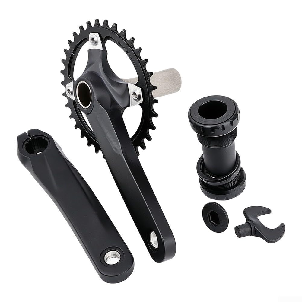 Guarnitura MTB in lega 32T 104BCD Corona singola | Costruzione in lega di alluminio, corona larga stretta 32T, vestibilità 104BCD, per uso robusto MTB, lunga durata
