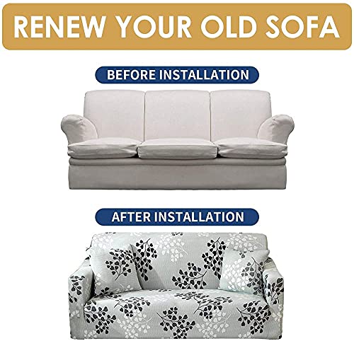 Sofa Slipcovers,Stretch Sofa Slipcovers Blue Ocean Starfish Shell Beach Print Spandex Non Slip Soft Couch Cover,Washable Loveseat Covers Furniture Protector With Elastic Bottom For Kids,Pets,2 Sea #TOP3