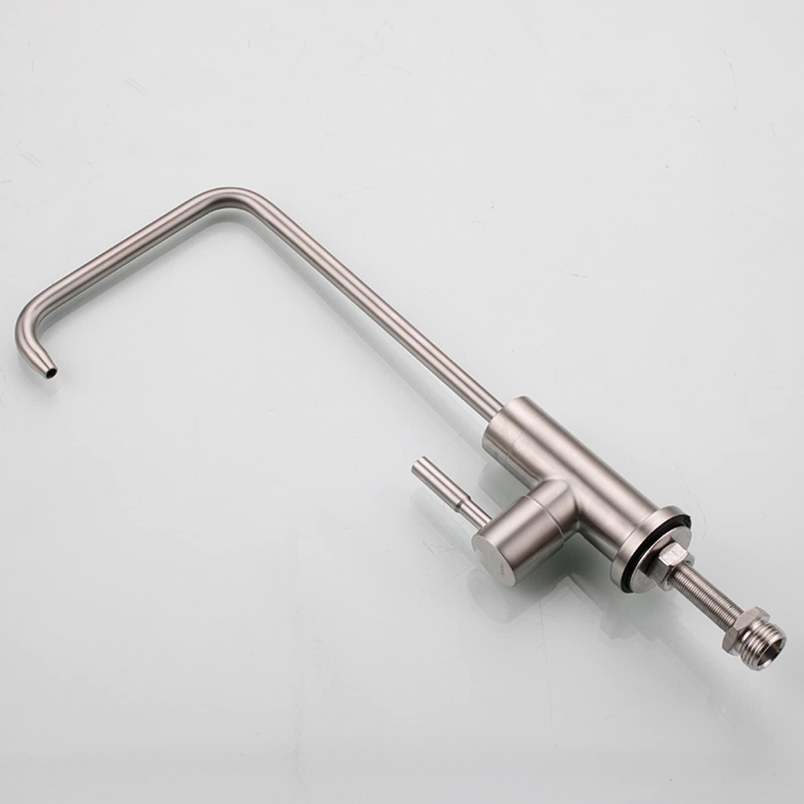Grifo de Cocina Agua filtrada Grifo de Agua Potable Recto de Acero Inoxidable para purificador de Agua Grifo Mezclador de Cocina Cepillado