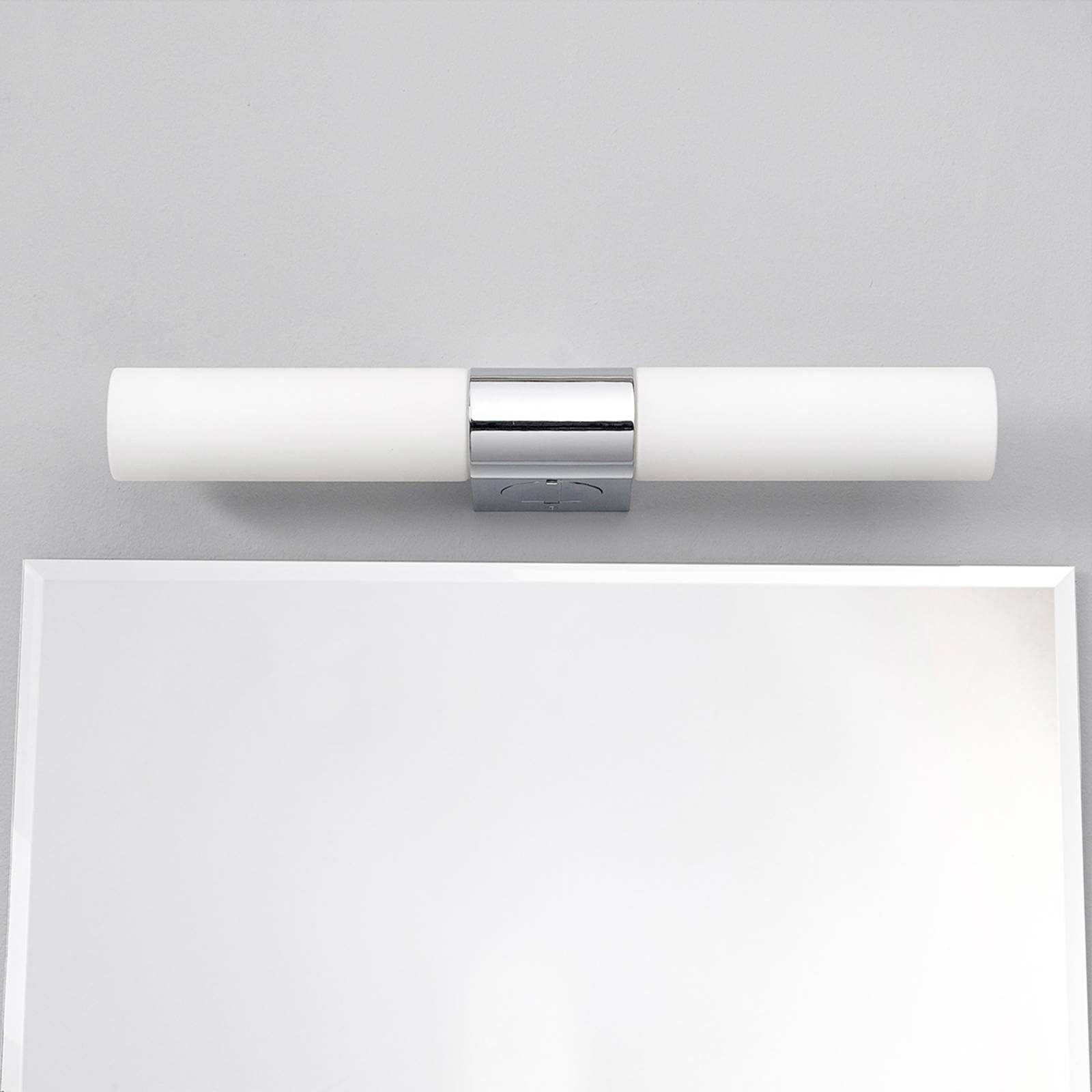 Lindby Applique Murale Ziva à intensité variable Argent Métal 2 lampes E14 Luminaire Salle de bain