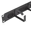 kenable Ringed Cable Management Bar 1U with 4 Rings and Brush Entry 19 Inch Rack Mount Data Cabinet Black kenable Ringed Cable Management Bar 1U with 4 Rings and Brush Entry 19 Inch Rack Mount Data Cabinet Black