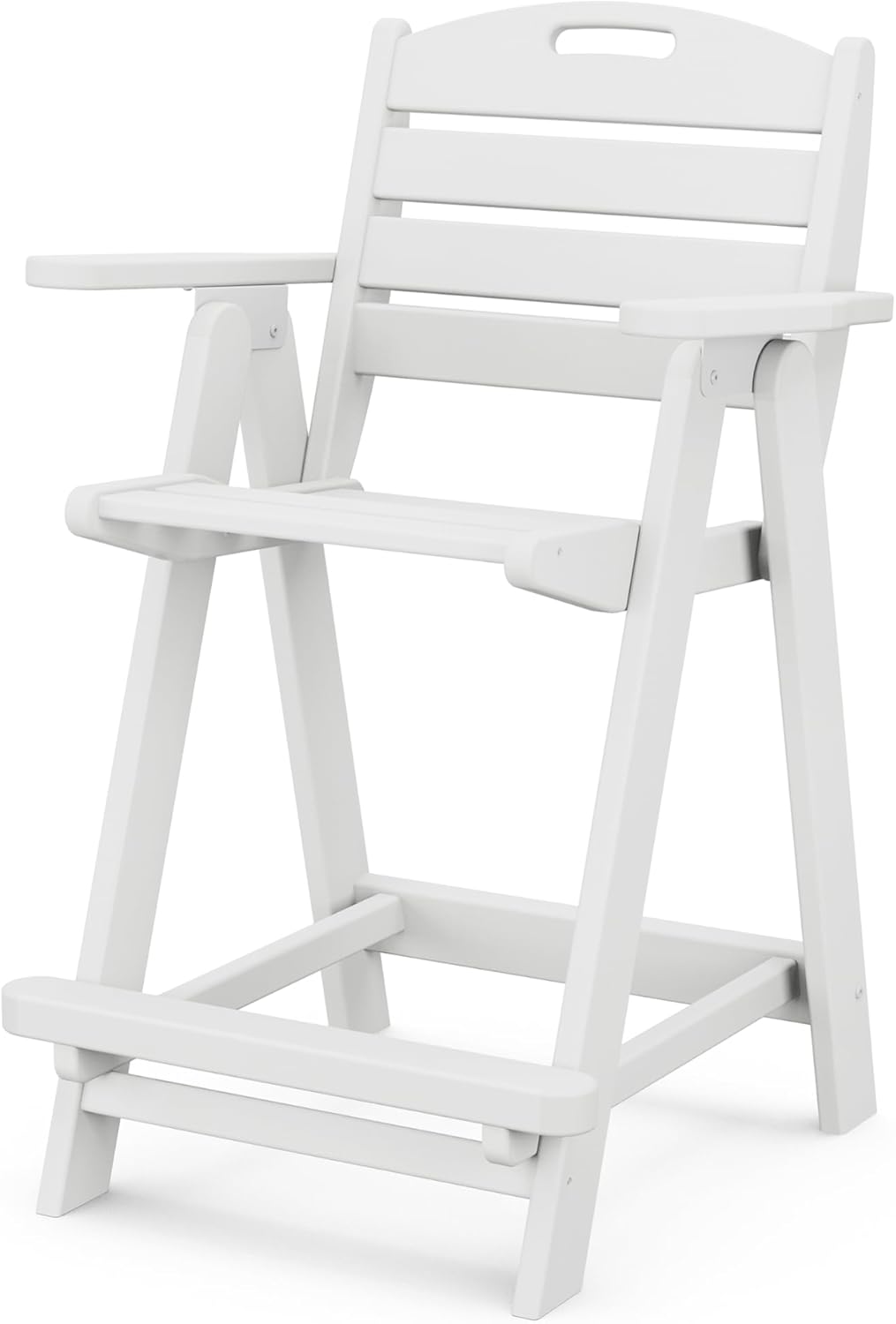 POLYWOOD Nautical Counter Height Chair, Sand