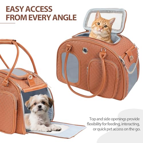 Dog Purse Carrier for Small Dogs, Airline Approved Pet Carrier Purse with Mesh Windows, Soft-Sided Travel Bag for 5–9 lbs Puppy & Cats, Lightweight Tote for Travel & Daily Outings by GLOBLYTE - Used condition - Image 4