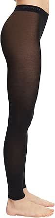Esprit Damen Cotton Leggings atmungsaktive Baumwolle elegant fein druckfreier Komfortbund rutschfrei Intensive Farben zum Rock oder Kleid 1 Stück