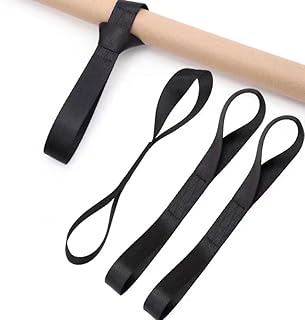 タイダウンストラップ 荷締めベルト 荷物固定 ソフトループ 多用途 梱包 自転車 バイク 転倒防止 運搬 4個セット(ブラック) [並行輸入品]