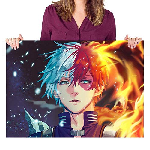 ALTcompluser Anime My Hero Academia poster wanddecoratie muurschildering klein formaat poster horizontale versie… - Afbeelding 4