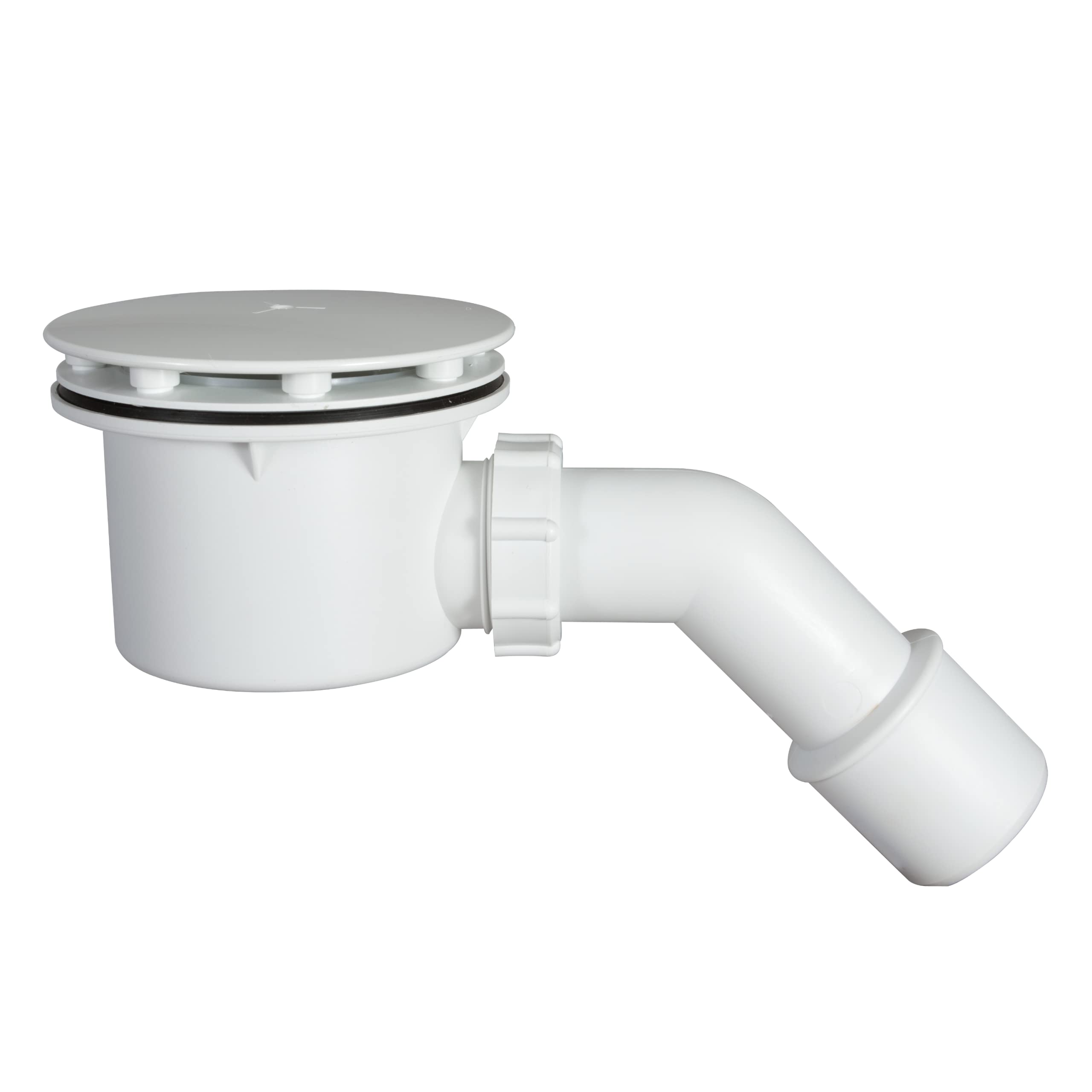 Scarico Per Piatto Doccia Con Sifone Ø 60 Mm – Raccordo Bianco, Rimovibile, Facile Da Installare